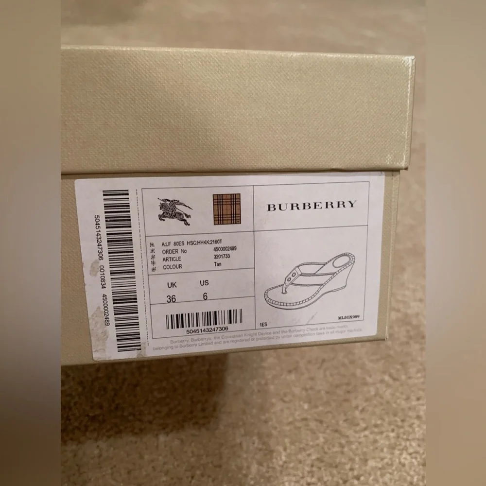 🤎 Burberry Wedges 36 🖤